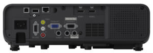 Rear panel showing connectivity options