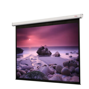 Grandview CNV Series Motorized Electric Screen in a modern home theater.