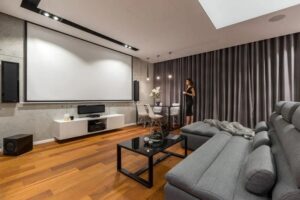 Epson EH-TW9400 4K projector in a home cinema setup.