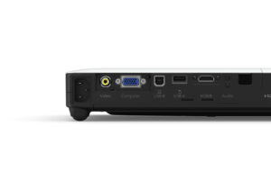 Rear view displaying the connectivity ports of the Epson EB-1795F projector