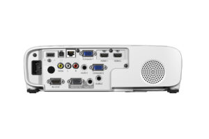 Rear connectivity ports of the Epson EB-992F projector
